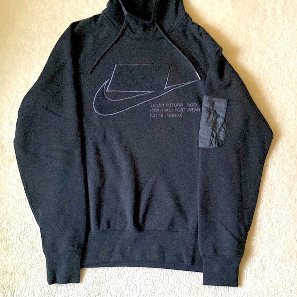 black Nike hoodie with original tags